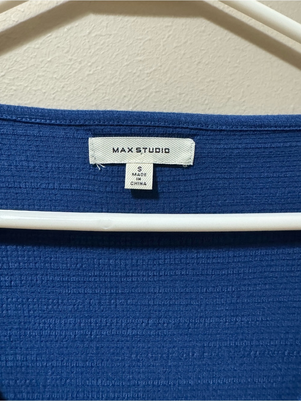 Max Studio Blue Ruffle Sleeve Tiered Dress - Picture 2 of 3